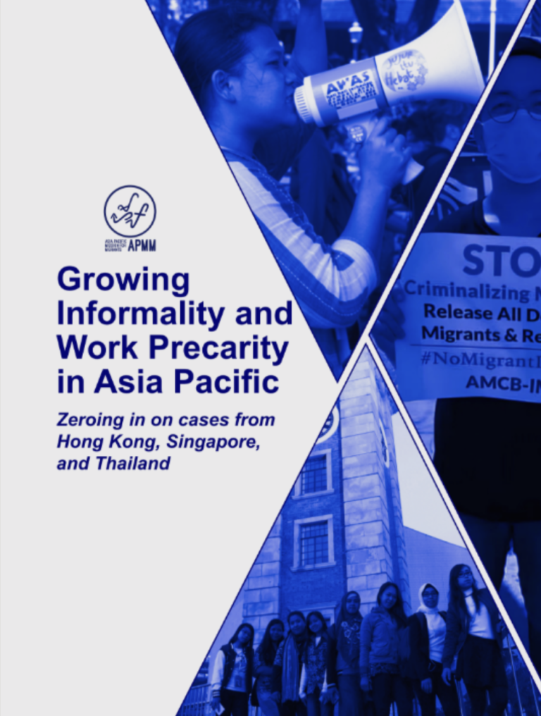 [OUT NOW!] Growing Informality and Work Precarity in Asia Pacific: Zeroing in on cases from Hong Kong, Singapore, and Thailand